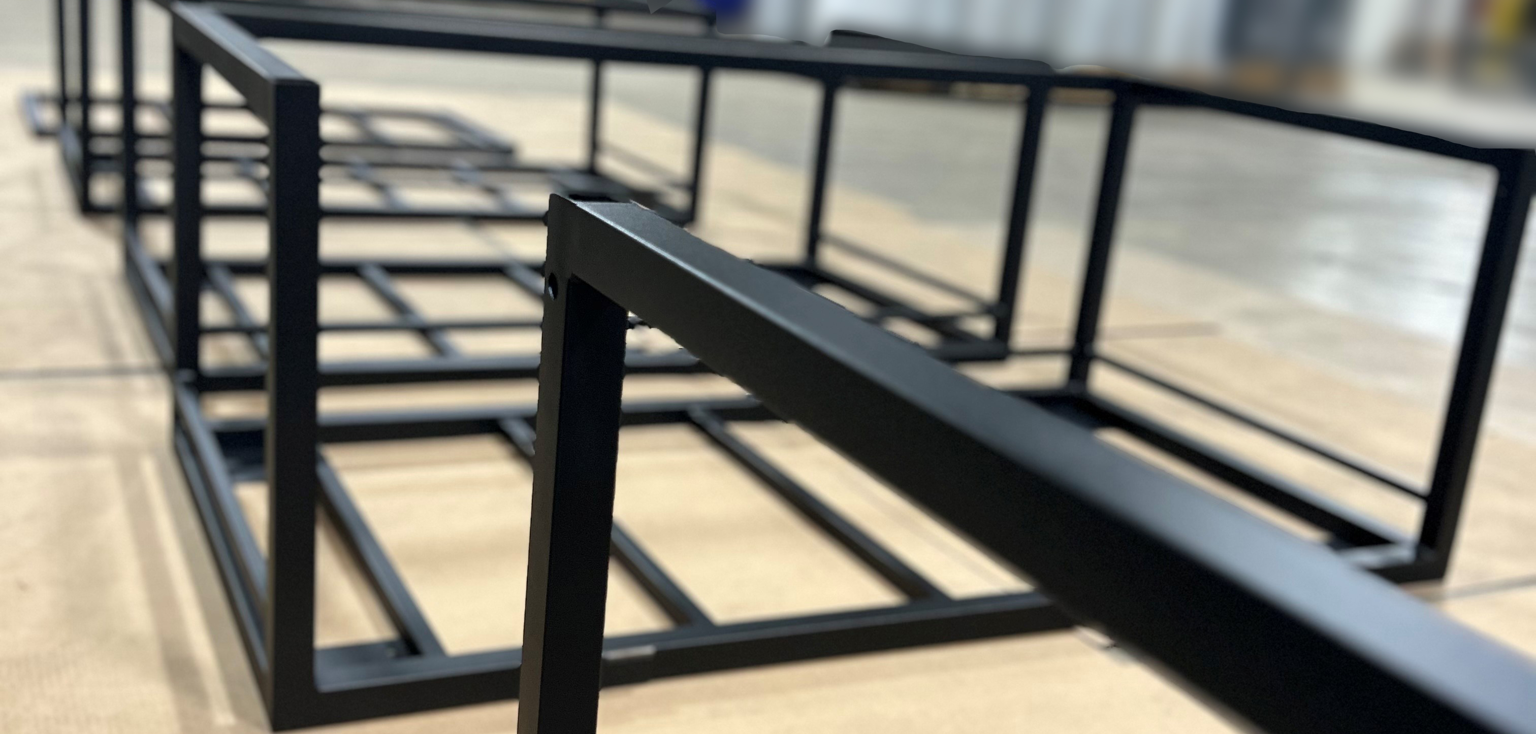 High Volume Powder Coating Production parts for high volume powder coating.